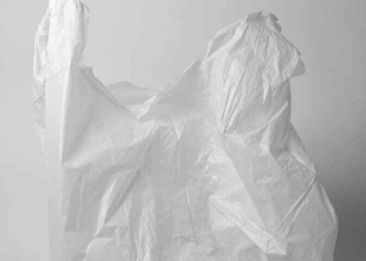 T-shirts en plastique blanc Sacs de magasinage