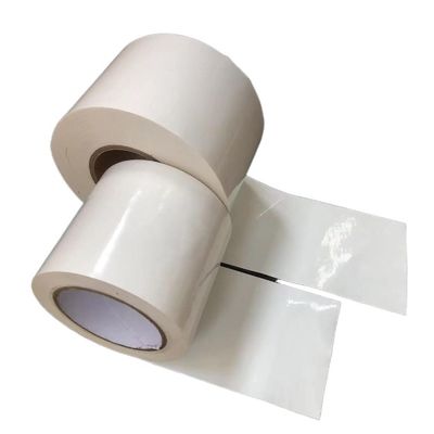 LDPE, ruban adhésif blanc rétrécissant 100 mm de largeur 30 m de longueur avec noyau en plastique de 3'
