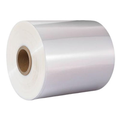19 Microns Clear POF Film rétrécissant enroulé en rouleau Film rétrécissant en polyolefine plié en centre