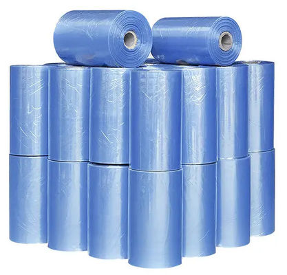 19 microns PVC transparent film de film de recouvrement rétrécissant en rouleau plié en centre à basse température rétrécissant