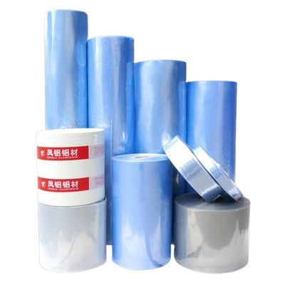 Films en PVC bleu clair et rétractable Résistance à la traction ≥ 45 MPa 350 mm-810 mm