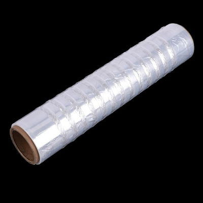 Film étirable ventilé en LDPE transparent d'une épaisseur de 23 microns et d'un allongement de 250%