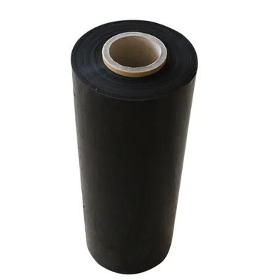 Film étirable à palette en LDPE noir, rouleau de film de polyéthylène de basse densité