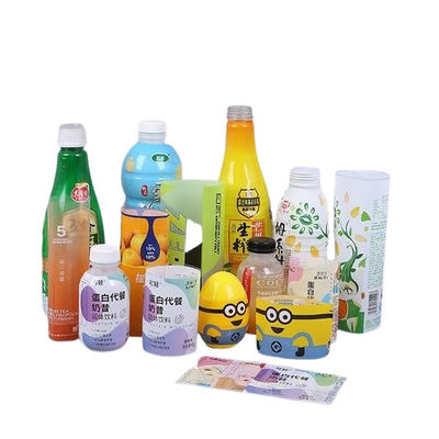 Étiquettes de bouteilles en plastique biodégradable à manche rétrécissante anti rayures et enveloppement rétrécissant