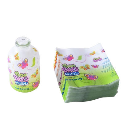 Étiquettes à manches rétrécissantes PETG recyclables en rouleau de film personnalisé pour bouteille