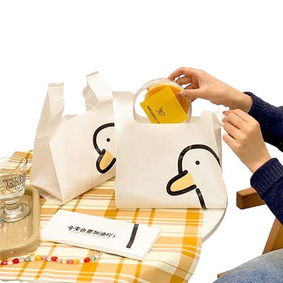30 microns gilets en plastique sacs de transport en PE sacs de T-shirt en plastique blanc