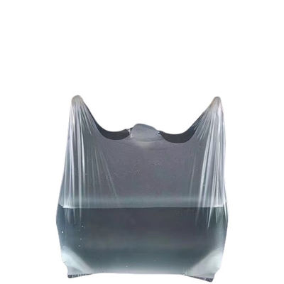Sacs à main en plastique recyclable 30 microns Sacs à main en gilet blanc