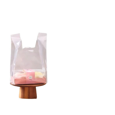 Contact avec les aliments T-shirt poly transparent sacs d'épicerie en plastique gilet polyéthylène style