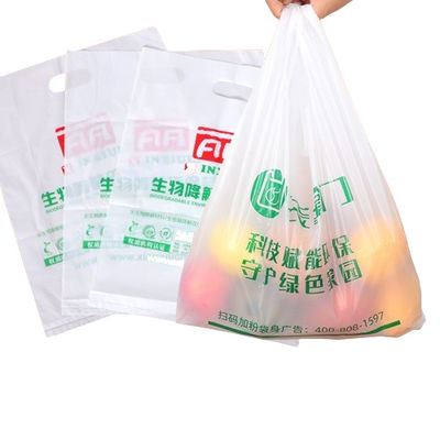 Contact avec les aliments T-shirt poly transparent sacs d'épicerie en plastique gilet polyéthylène style