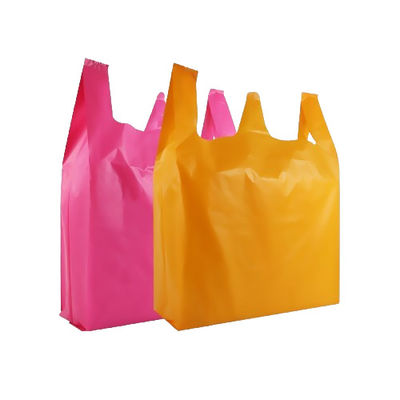 Sacs de transport en gilet en plastique lourd 30 μm LDPE pour restaurants