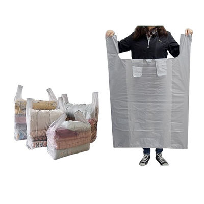 Sacs de transport en gilet en plastique lourd 30 μm LDPE pour restaurants