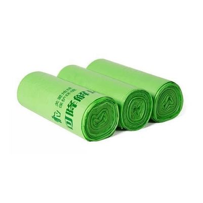 Biodégradable PLA poubelle liner sur rouleau imprimable couleur verte