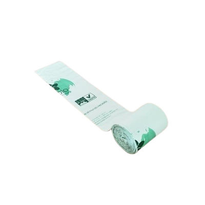 Biodégradable PLA poubelle liner sur rouleau imprimable couleur verte