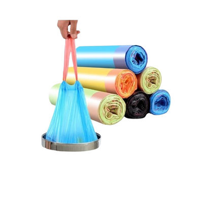 LDPE sac à ordures à corde à tirer 0,04 mm épaisseur
