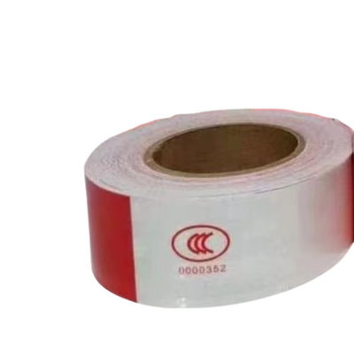 Tape d'avertissement rouge et blanc imprimée Marquage et bande d'avertissement BOPP