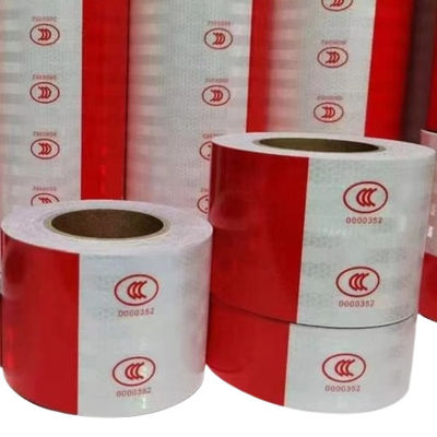 Tape d'avertissement rouge et blanc imprimée Marquage et bande d'avertissement BOPP