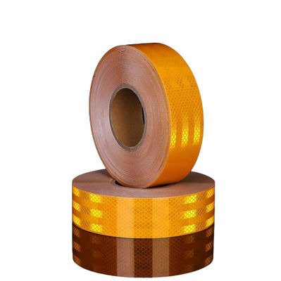 Ruban de circulation réfléchissant orange blanc rouge BOPP Ruban de marquage routier temporaire