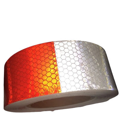 Ruban de circulation réfléchissant orange blanc rouge BOPP Ruban de marquage routier temporaire