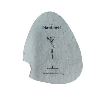 0.8mm papier blanc graines incrustées cartes 100 feuille Eco Friendly