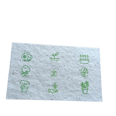 Papier incorporé de graines de fleurs biodégradable, papier recyclé de graines de fleurs sauvages